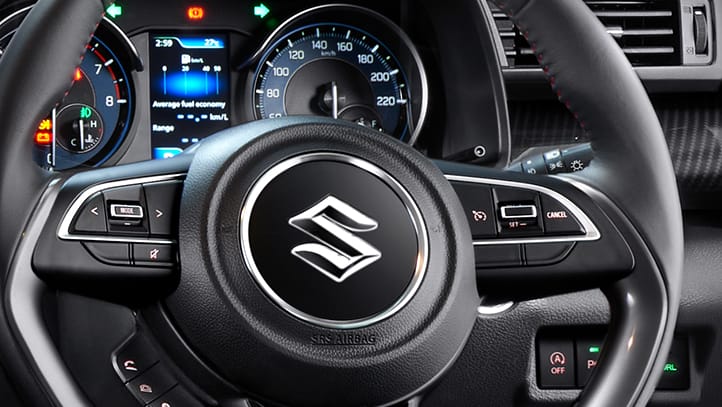 Leather Steering Wheel Carbon Patern Design